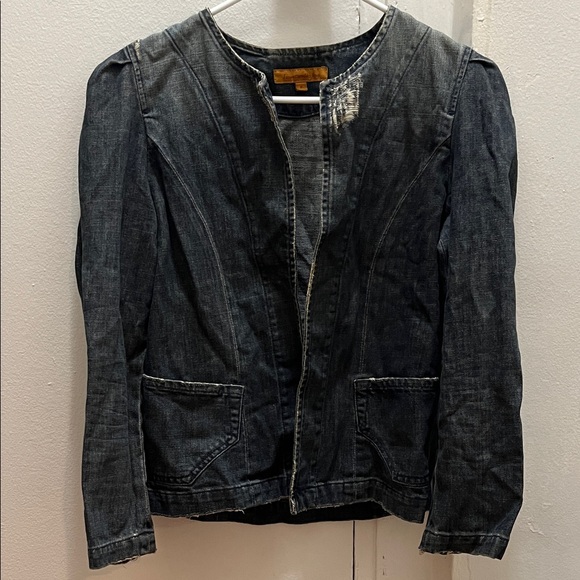 James Cured By Seun Jackets & Blazers - James Cured By Seun Petite Denim Womens Jacket